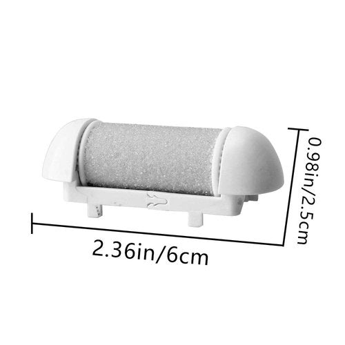 Electric Callus Remover Refill,Elmchee Perfect Refill 3 Same Rough Replacement Rollers Professional Feet Care Grinding Heads Pack of 3 (Grey)