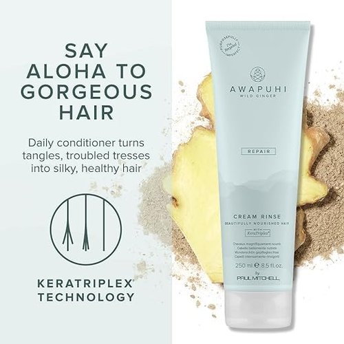 Paul Mitchell Awapuhi Wild Ginger Cream Rinse - Detangles & Repairs Dry, Damaged Hair