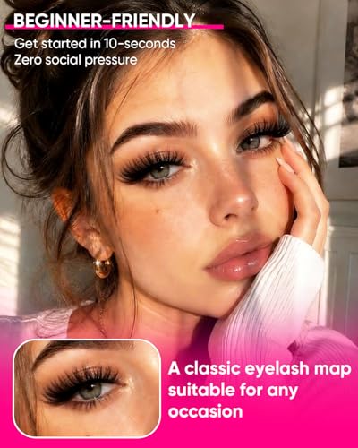 Mega Volume False Eyelash Clusters Kit - Fluffy, Wispy, Reusable Lashes