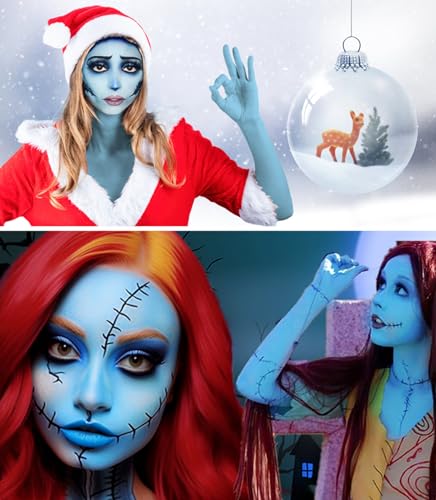 Light Blue Washable Face & Body Paint for Halloween & Cosplay - 25g