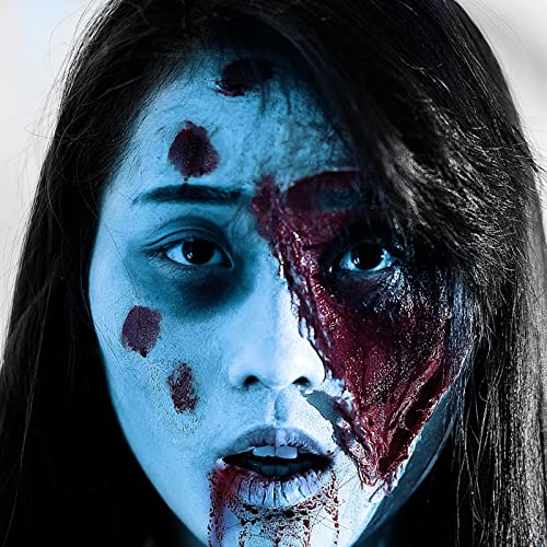 Light Blue Face Body Paint - 1.05oz Water-Based Washable Sadness Makeup for Halloween Cosplay