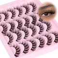 Wispy Cat Eye False Eyelashes - Fluffy Natural Volume, B-Wispy Variant