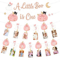 Pink Pumpkin Ghost First Birthday Photo Banner - Variation of THIS Listing
