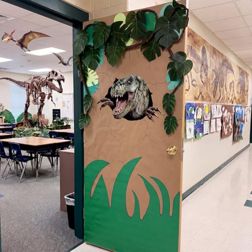 Dinosaur Door Cover Banner Set for Party & Classroom Decoration