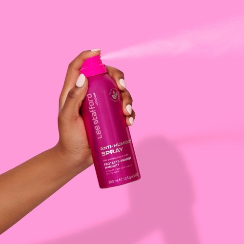 Lee Stafford Frizz Control Hair Spray - Lightweight Anti-Humidity Shine Mist, 4.5 Oz | Weatherproof Shield