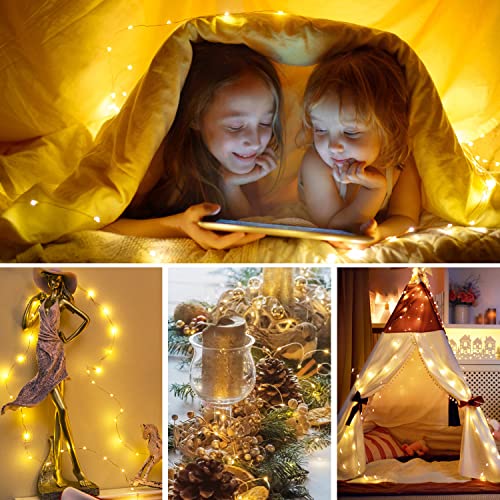 Battery Operated Fairy Lights 8 Pack 7ft Warm White String Lights - DIY Decor
