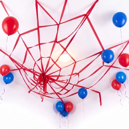 6 Rolls Spider Web Party Decorations Crepe Paper Streamers for Halloween and Birthday