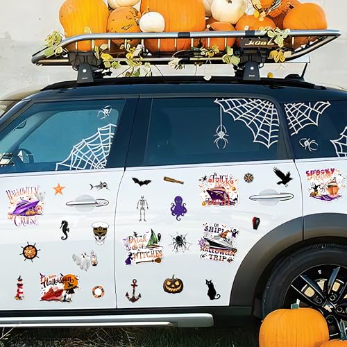 Halloween Cruise Door Magnets Set - 25pcs for Refrigerator & Cabin Decor - Variation: Cruise