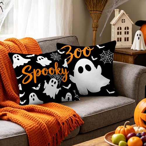 Halloween Pinata 18x18 Inch Pillow Covers Set of 2 - Boo Variation HA 1818-2-boo