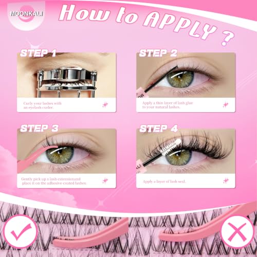 Spider Lash Clusters Wispy Curly 10-16MM - Reusable Faux Lashes - Variation of LASH-Spider