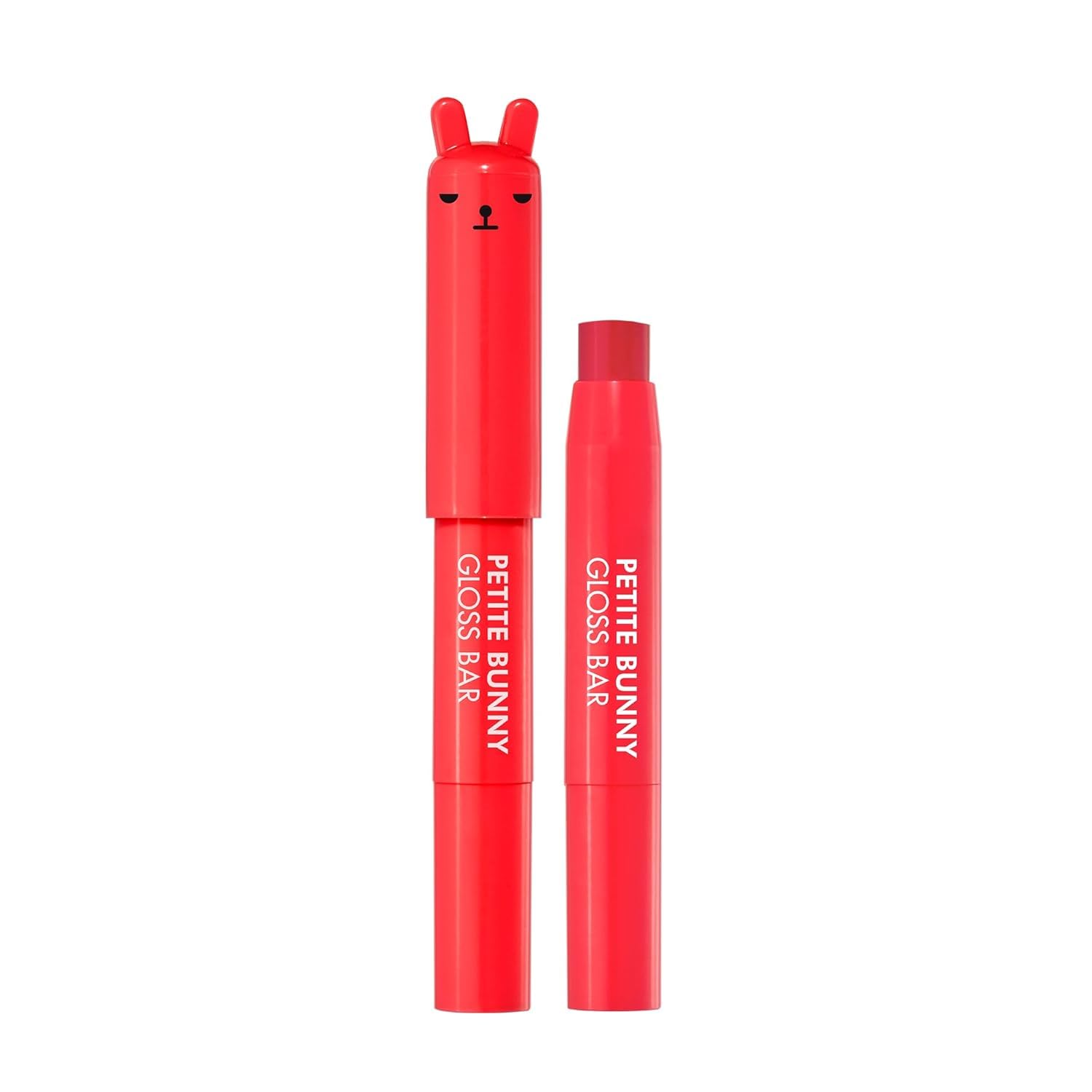 TONYMOLY Petit Bunny Lip Gloss - Juicy Cherry Crayon for Women | Long-Lasting, Vitamin E Enriched, Moisturizing