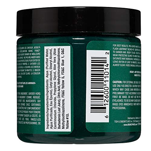 Vibrant Green Envy Hair Dye - Semi-Permanent, 4 oz for Bold Color