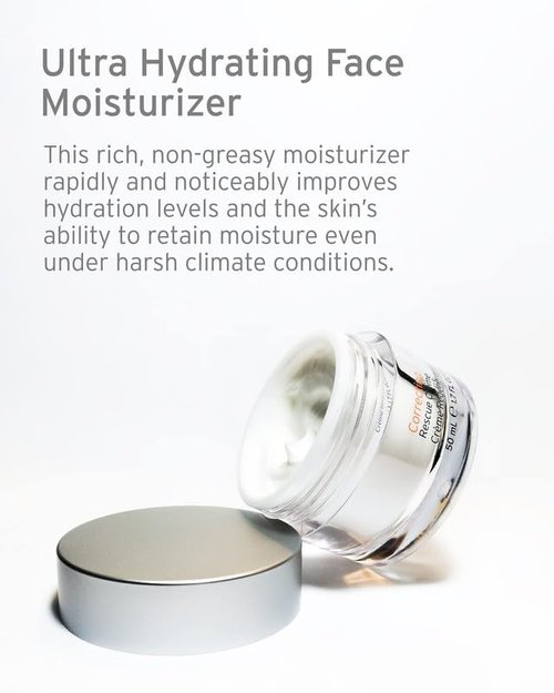 Kerstin Florian Rescue Creme - Hydrating Face Moisturizer for Dry Skin | Boost Collagen & Reduce Wrinkles | 1.7 fl oz