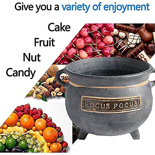Halloween Cauldron Snack Bowl Stand - Fruit Basket & Party Decor