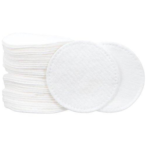 ForPro Pure & Natural Stitched Organic Cotton Rounds for Face (300-Count), 100% Certified Organic Cotton Makeup Remover Pads, Hypoallergenic, Lint-Free, Vegan & Cruelty-Free, Pack of 3-100 Cotton Pads