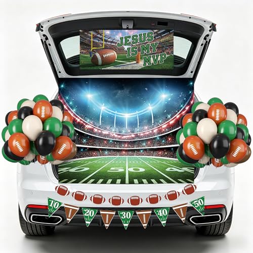 Football Trunk or Treat Car Decorations - Religious Holiday Party Supplies