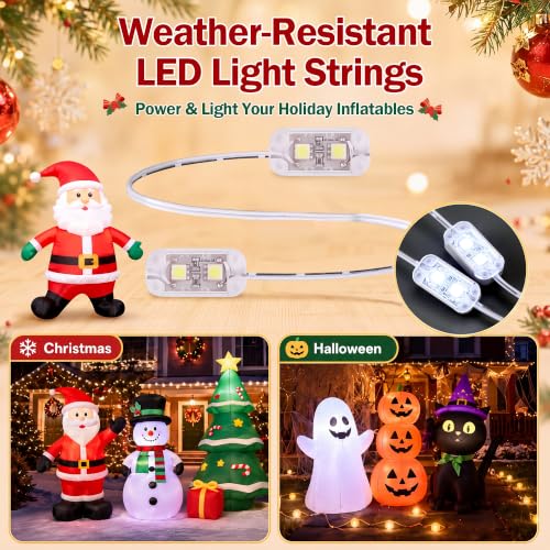 Saillong 0.85A Air Inflatable Blower with 6 LED Lights - Waterproof Yard Decor Kit