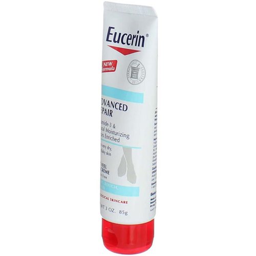 Eucerin Intensive Repair Foot Cream - Deep Hydration & Repair | 3 Oz (Pack of 2)