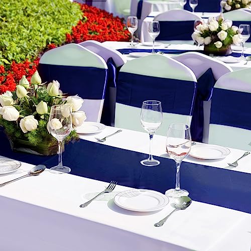 Navy Blue Satin Table Runners Bulk - 36 Pack, 12 x 108 Inch, Variation of THIS listing