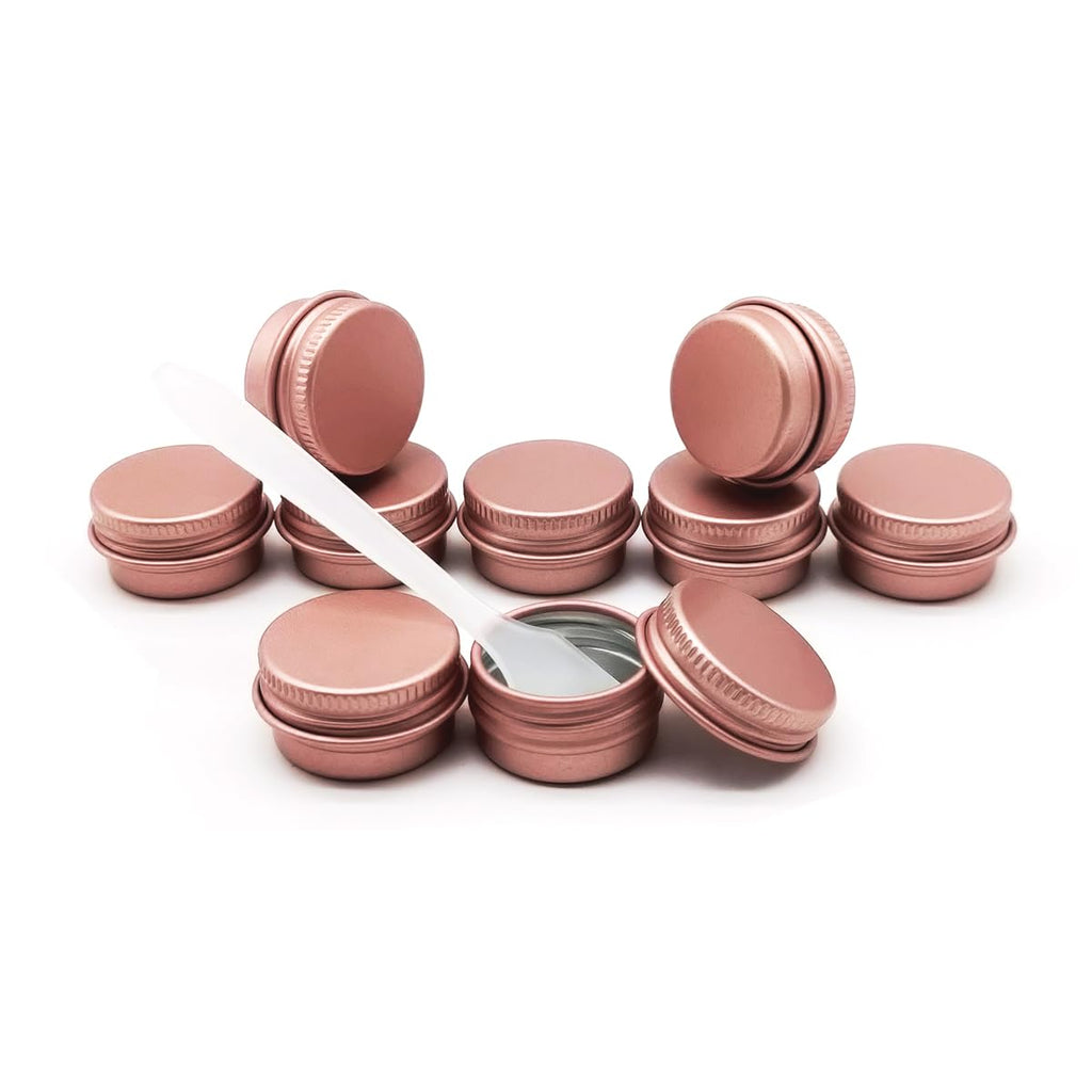Wopanxye 30pack 5ml Lip Balm Tin Cans, 5g Aluminum Makeup Sample Containers with Screw Lid, Empty Metal Tins Pot Storage Travel Jars for Cosmetic Cream Candle Tea Nail DIY Paints, 5 Gram Small Tins