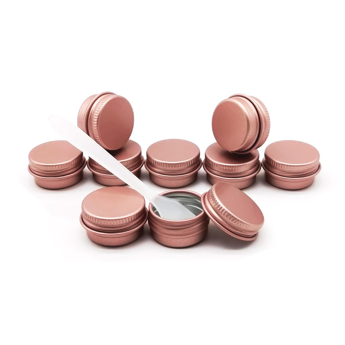 Wopanxye 30pack 5ml Lip Balm Tin Cans, 5g Aluminum Makeup Sample Containers with Screw Lid, Empty Metal Tins Pot Storage Travel Jars for Cosmetic Cream Candle Tea Nail DIY Paints, 5 Gram Small Tins