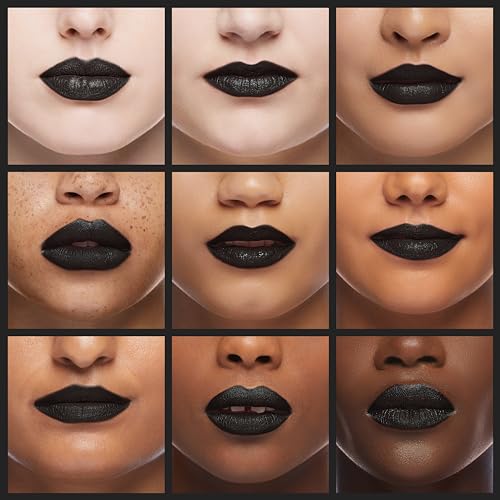 Black Matte Liquid Lipstick 0.17 Fl Oz - Waterproof Non-Stick Lip Color - #723