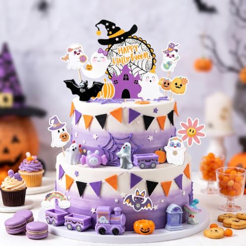 Halloween Cake Decorations Ghost Topper Set for Spooky Celebrations - LAST HOE DOWN