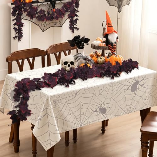 Artificial Autumn Maple Garland - Wine Red Fall Hanging Vine, 2 Pack
