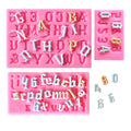Letters and Number Silicone Molds for Baking & Cake Decoration - Food Grade, Reusable