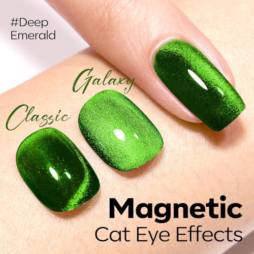 Modelones Cat Eye Gel Nail Polish A04-Green Cat Eye 15ML