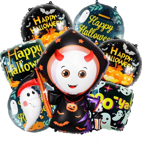 Halloween Balloons Set for Indoor Outdoor Party Decorations - 7 Pcs