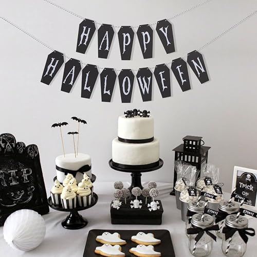 Halloween Coffin Banner - Spooky Party Decorations for Halloween