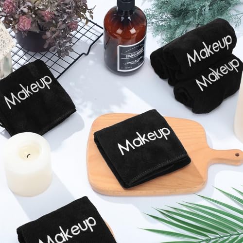 30 Pack Makeup Towels - Black Microfiber Face Washcloths for Deep Cleansing - Classic Variation