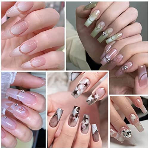 Black 10 Sheets Airbrush Nail Stencils for Nail Art & Manicure DIY