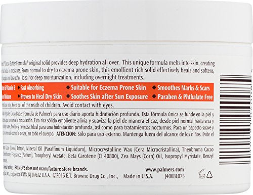 Palmer’s Cocoa Butter Formula Daily Skin Therapy, Solid Formula, 7.25 Ounces (Pack of 3) .pack