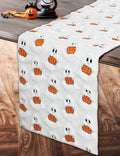 Halloween Table Runner Plush Ghost Pumpkin Decor 13.8 x 72 Inch