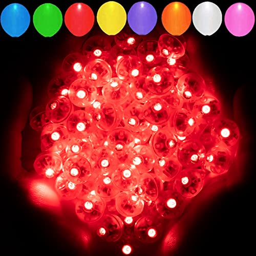 Red Balloon LED Light Set - 200pcs Waterproof Mini Ball Lights for Parties & Weddings - Long Battery Life