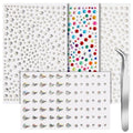 Self Adhesive Face Gems Set A for Makeup Festival Rave Accessories Hair Pearls