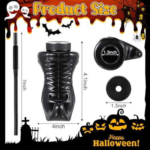 12 Pack Halloween Witch Boot Cups with Lids & Straws - 10 oz Reusable Plastic Party Drinkware