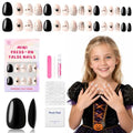 Kids Press On Nails Halloween Spider Web 32 Pack - 16 Sizes Girl Toy