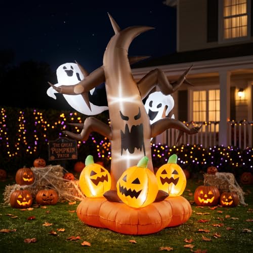 8ft Halloween Horror Tree Inflatable Decoration - Horror Tree Variation