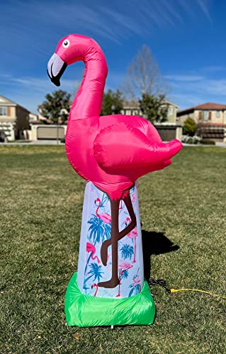 Giant Pink Flamingo Inflatable 6-Foot Tall Summer Party Decoration