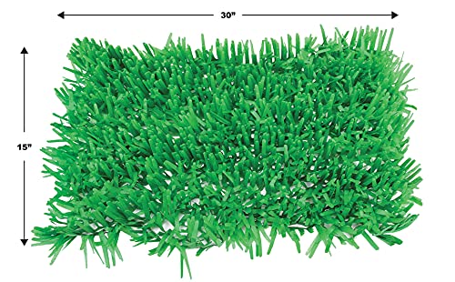 Easter Tissue Grass Mats - 15 x 30 Inches, Green, 2 Pack - Spring Party Decor