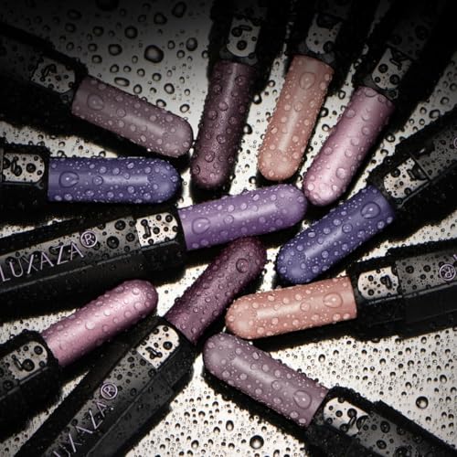 Purple Eyeshadow Stick Set 6PCS - Blueberry Variation - Metallic Matte & Shimmer Primer Pencil