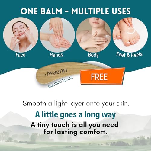 JWAENN Whipped Tallow and Honey Balm – Grass-Fed Beef Tallow for Skin, Face & Body Moisturizer for Dry and Sensitive Skin, Fast-Absorbing, Non-Greasy – 4 oz