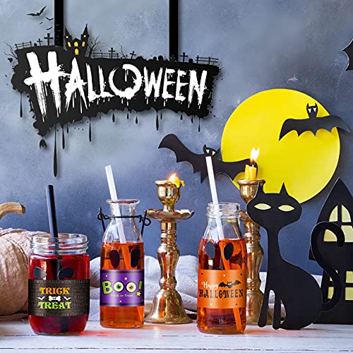 Halloween Water Bottle Labels Waterproof Sticker Set - 39 Pcs