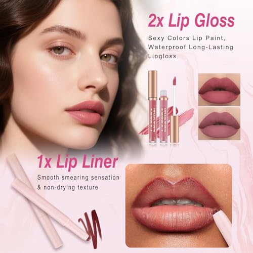 Teens Makeup Set with Eyeshadow, Lipstick & Travel Kit - Variation CHX-1528