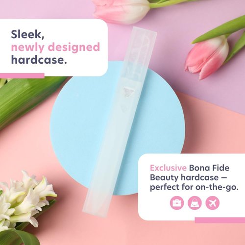 Bona Fide Beauty Czech Glass Nail File - Floral Design with Gift Box & Travel Hardcase Included