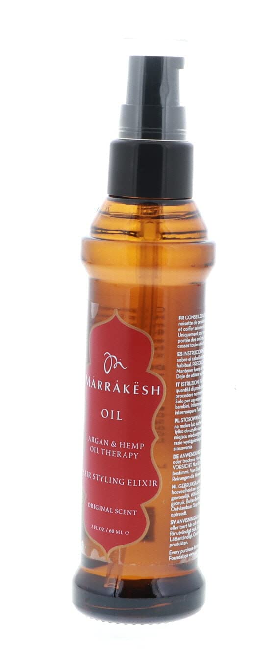 Ula-Style Marrakesh Oil Hair Styling Elixir - Nourishing Formula for Smooth, Shiny Hair | 2 Oz