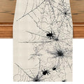 Spider Web Halloween Table Runner 13x72 Inches for Fall & Party Decor - Indoor Outdoor